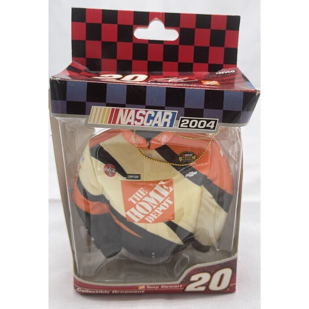 2004 Tony Stewart #20 Racing Jacket NASCAR Christmas Collectible Ornament NEW